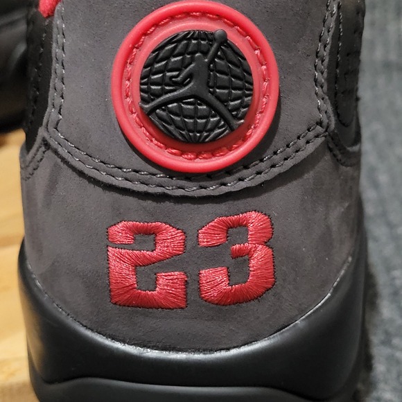 Jordan 9 Retro Golf Shoes Mens Size 7.5 Shadow Black Charcoal Red FJ5934-002 NEW main image 7